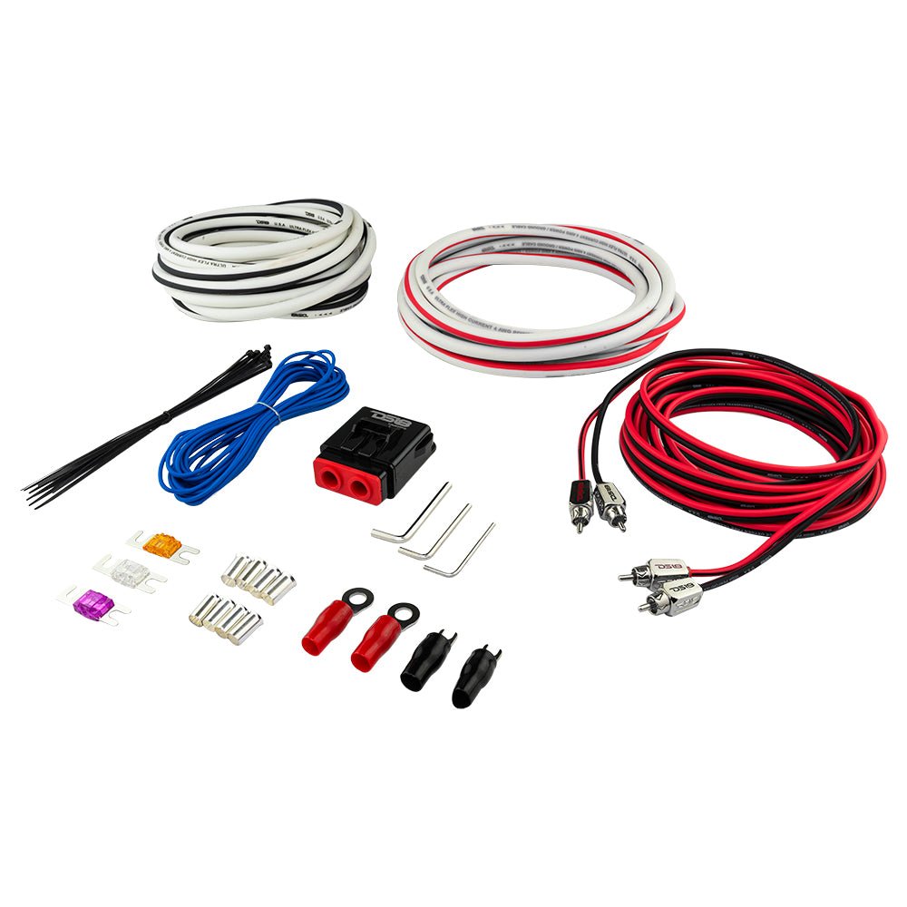 4-GA Marine Tinned OFC Amplifier Installation Kit - WHITE.