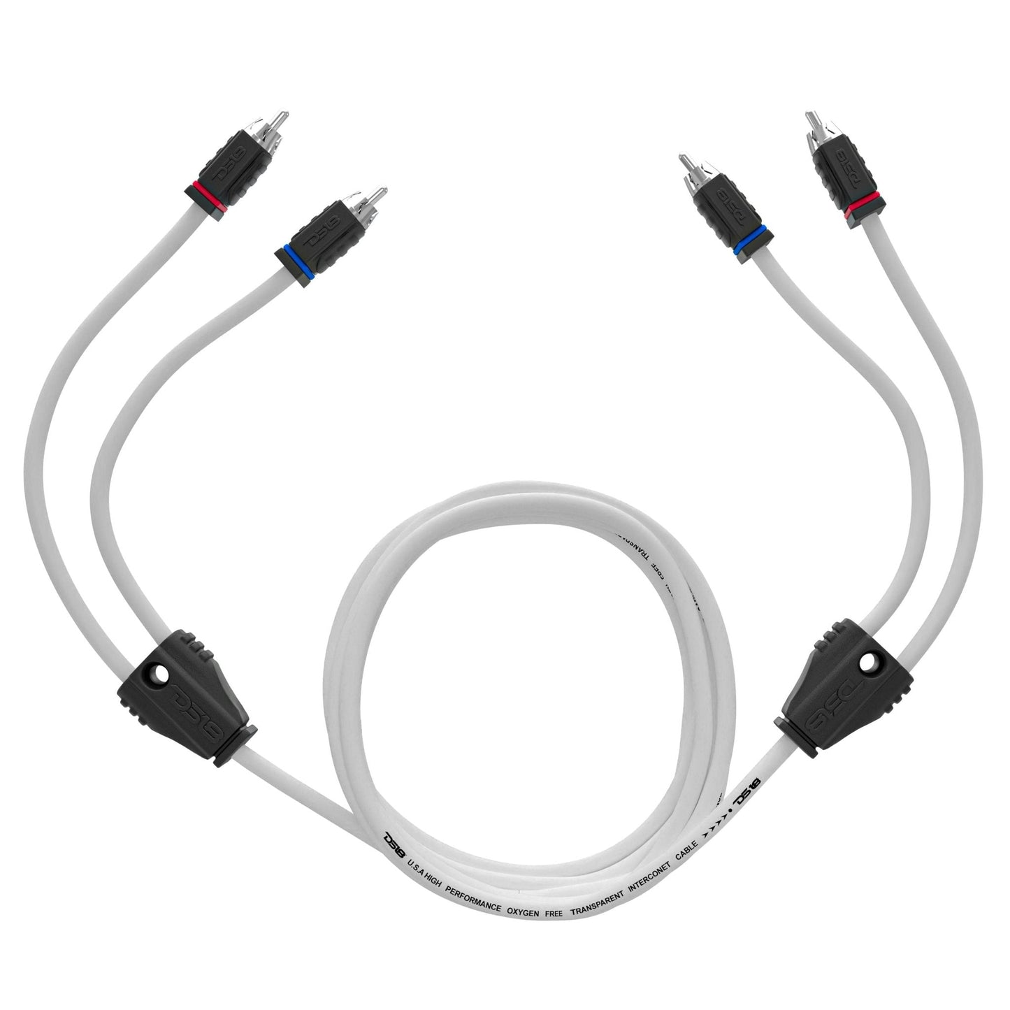 RCA Marine Grade Tinned 100% Copper OFC 12 Feet - WHITE.