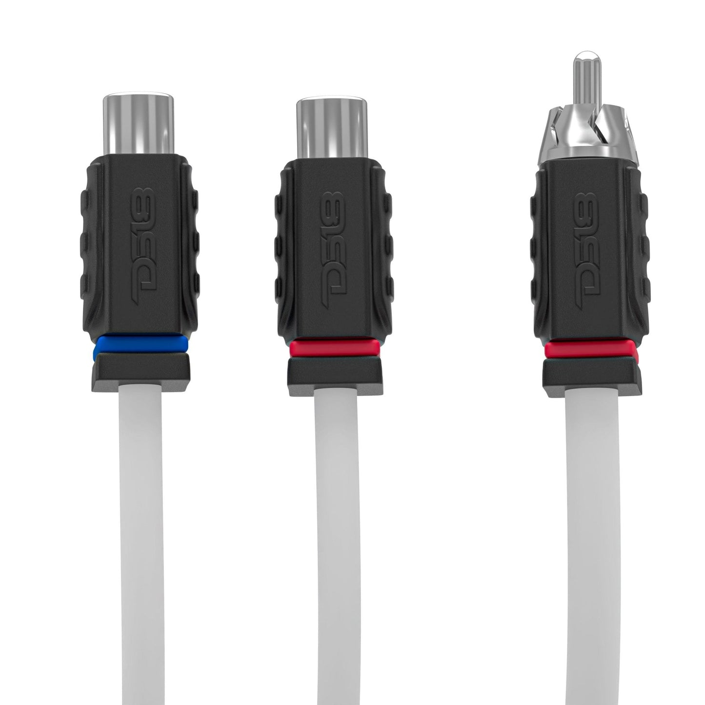 RCA Marine Grade Tinned 100% Copper OFC Y Connector 2 FEMALE to 1 MALE - WHITE.