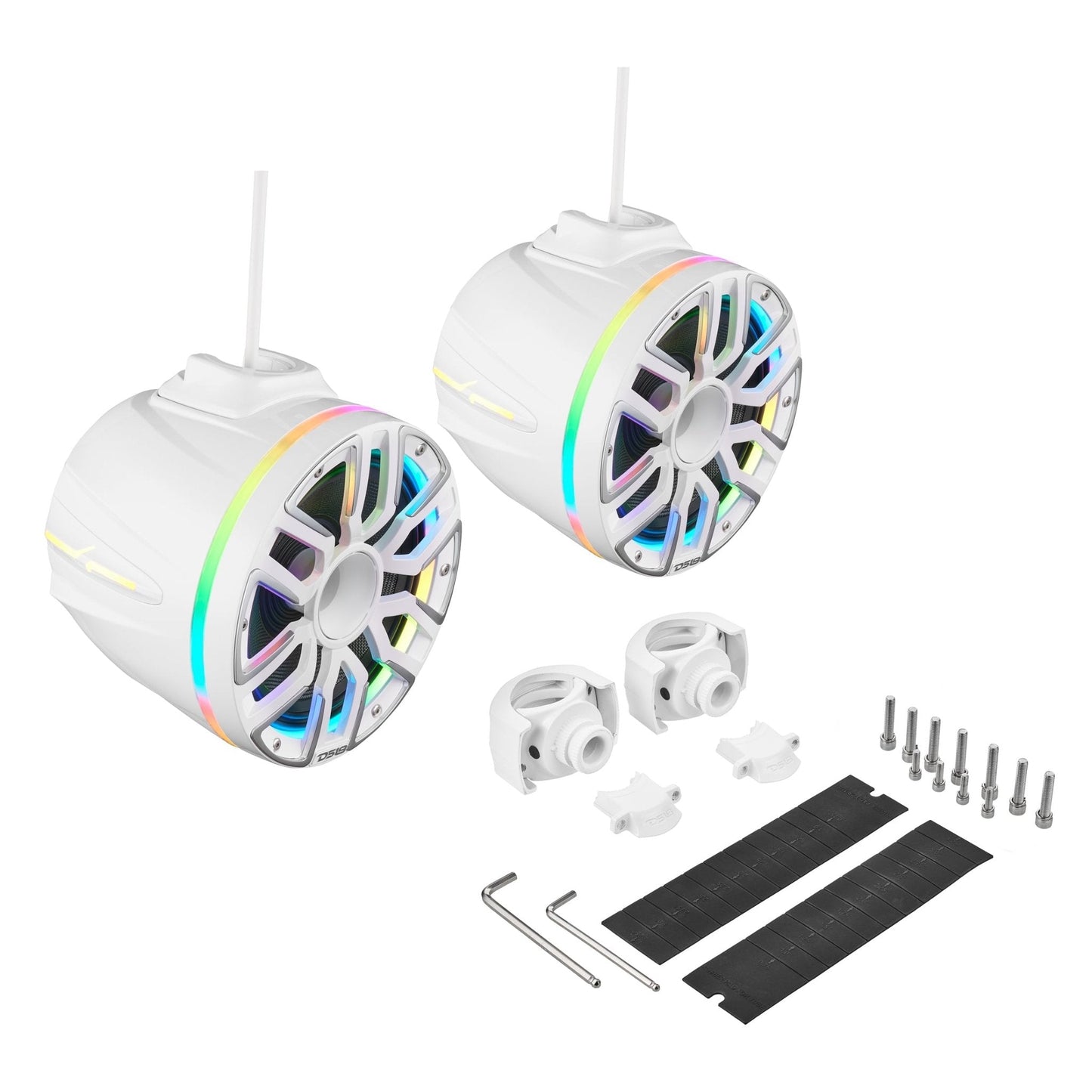 8” Marine Short Tower Speaker With Neodymium Magnet, Kevlar Cone - White - NVY-M8DTPS/WH - product image 10 - AudioSellerz