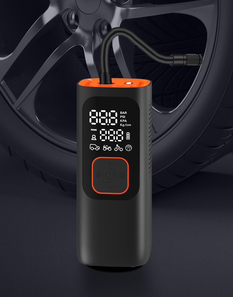 Bavsound Portable Rechargable Air Compressor Tire Pump, 160 PSI, Digital Automatic Screen.