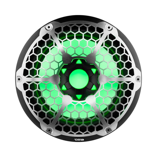 NXL 12" Marine Subwoofer with LED RGB Lights 350 Watts Rms SVC 4-Ohm.