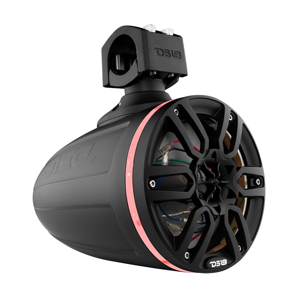 NXL 6.5" Marine and Powersports Empty Tower LED RGB Lights -Black.