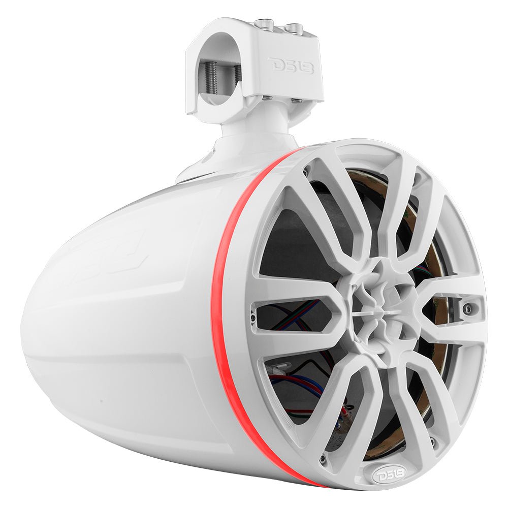 NXL 8" Marine and Powersports Empty Tower LED RGB Lights - White.