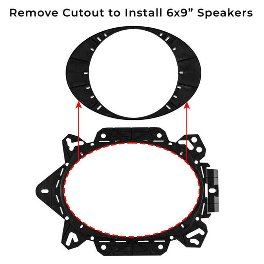 Universal OEM Speaker Adapter for 6x9” or 6.5" Speakers.
