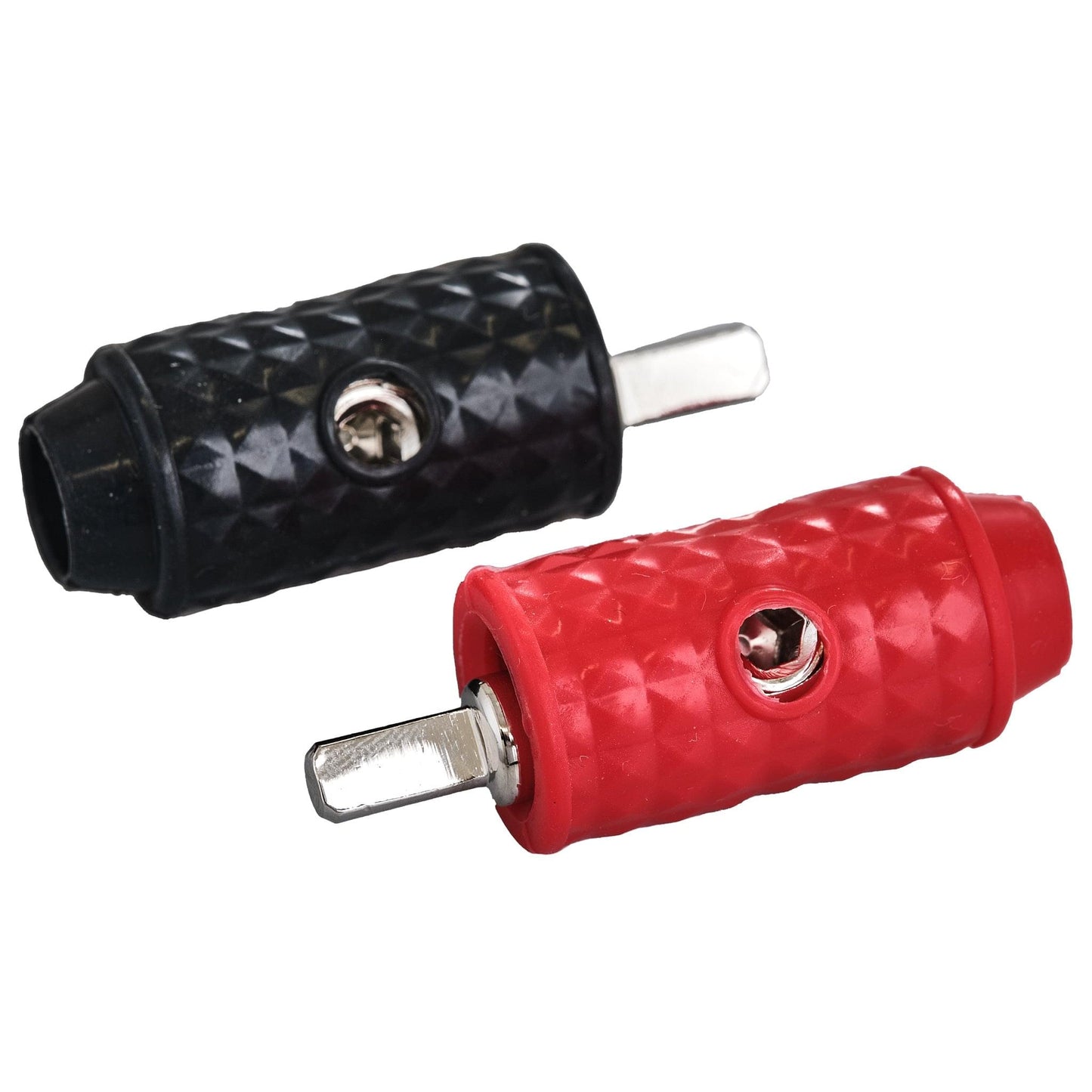 1/4-GA to 1/8-GA Amp Input Reducers with Offset Stub and Silicone Cover - Black - PI4/8 - product image 3 - AudioSellerz