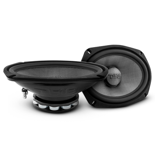 PRO 6x9" Neodymium Carbon Fiber Water resistant Cone Mid-Bass Loudspeaker 300 Watts Rms 4-Ohm.