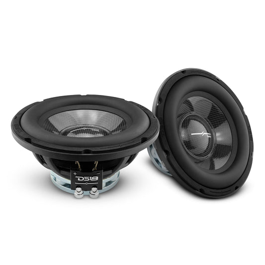 PRO 8" Neodymium Water resistant Carbon Fiber Cone Mid-Bass Woofer 250 Watts Rms 4-Ohm.