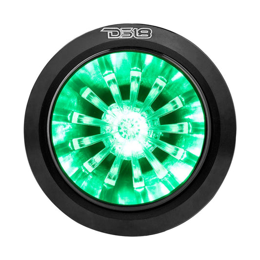 1.6" Shallow High Compression Neodymium Super Bullet Tweeter 140 Watts 1" Polyether Ether Ketone 4-Ohm Vc With RGB LED Lights.