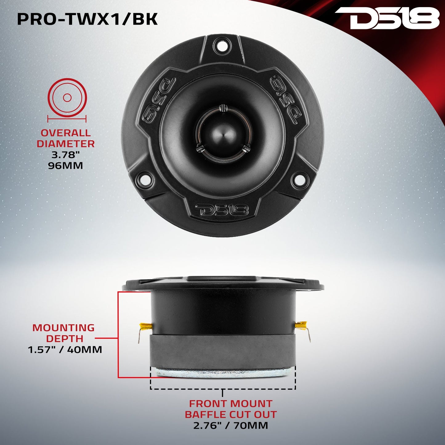 Pro Audio Loudspeakers Package - Pair 6.5" Speakers + Pair of Tweeters.