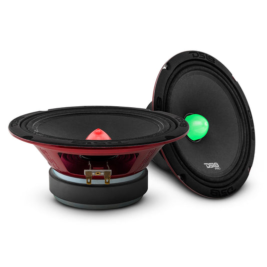 PRO-X 8" Mid-Range Loudspeaker with RGB Light Bullet 275 Watts Rms 4-Ohm.