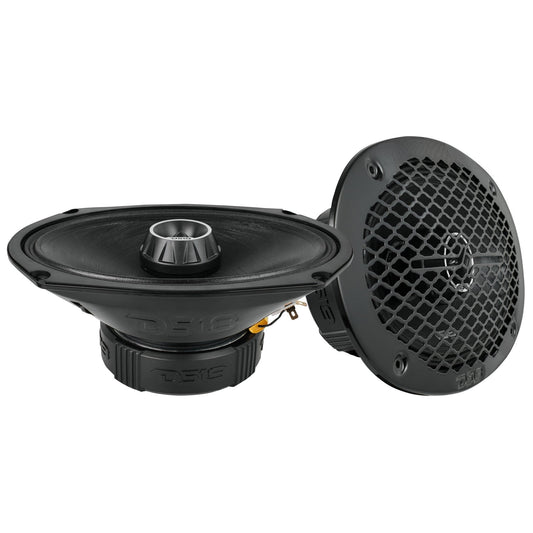 Pro Audio Hybrid Speaker Bundle: 6.5" & 6x9" Midrange Speakers with Built-In Compression Tweeters.