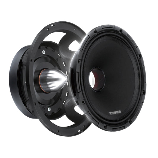 PROJECT360 8” High-Sensitivity Mid-High Loudspeaker with Bullet - 300W RMS 8-Ohm - Rotating Recone Design For Quick Repair.