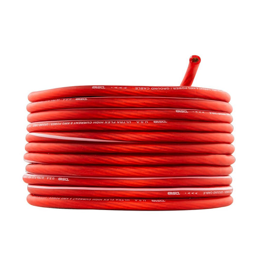 4-GA Ultra Flex Power Wire 5ft Black And 20ft Red.