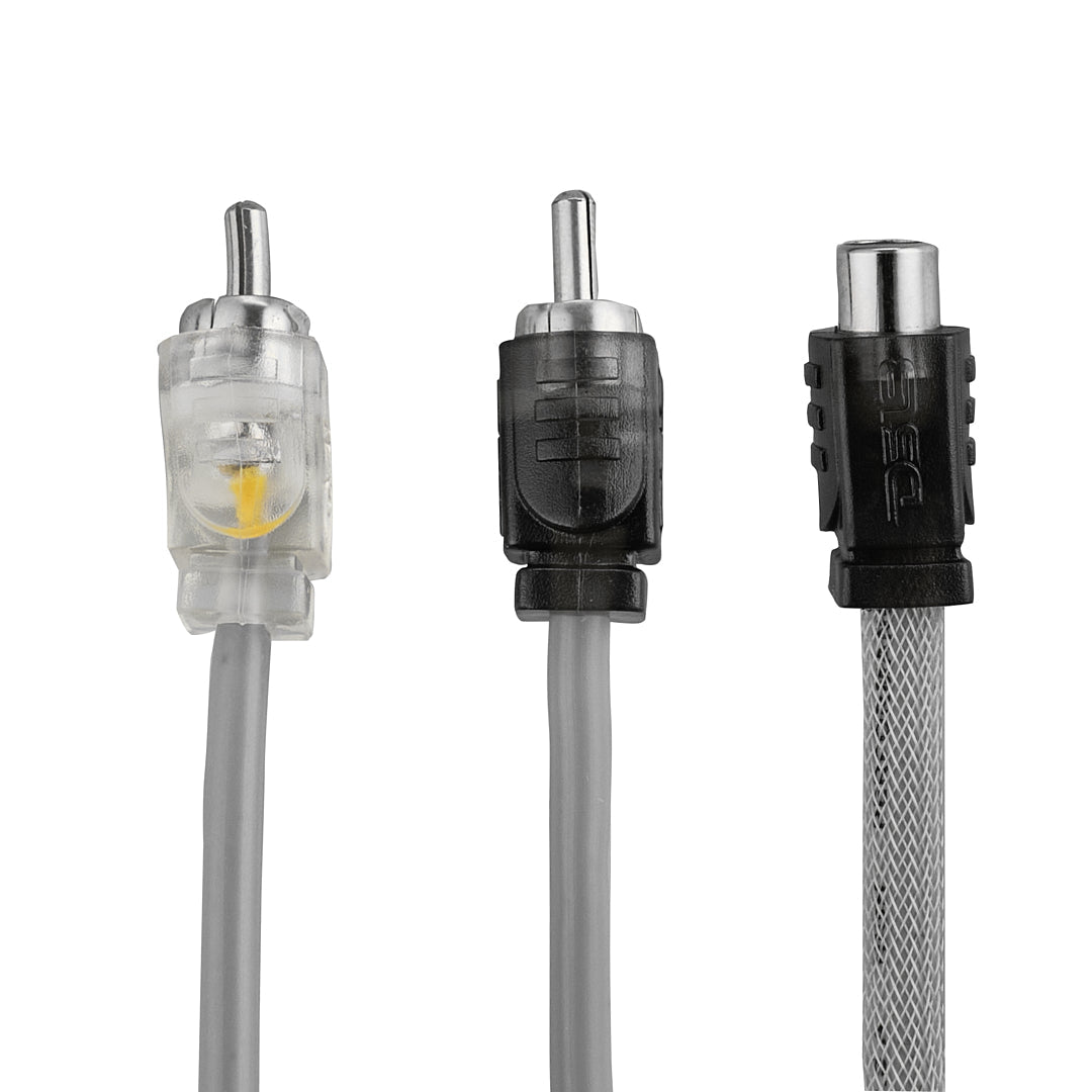 Level 2 RCA 100% Copper OFC Y Connector 1 FEMALE to 2 MALE - SILVER - Silver - R1F2M/SLV - product image 3 - AudioSellerz