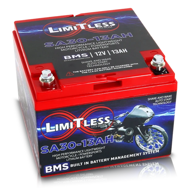 Limitless Lithium Shake Awake 30 Case 13Ah Smart Powersports Battery