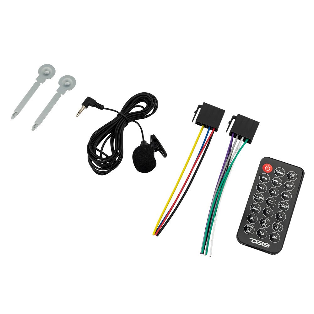 Single-DIN Digital Media Receiver Mech-Less Player, Bluetooth, Dual USB ,7 Volt Preouts.