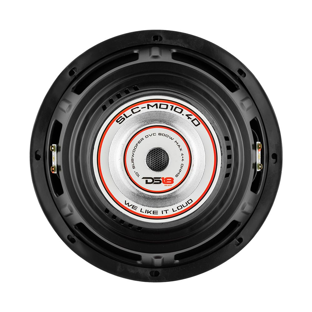 DS18 SLC-MD10.4D 10" SELECT PPI Cone Subwoofer 800 Watts 4-Ohm DVC.