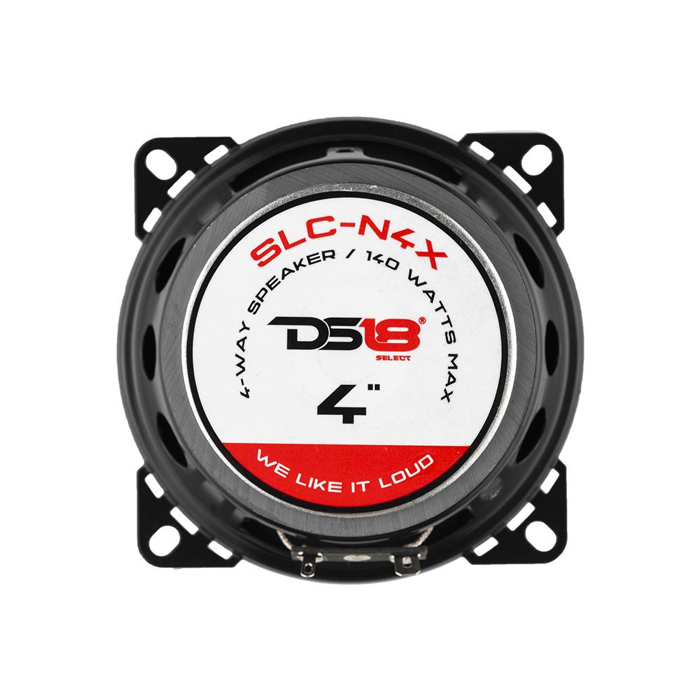 DS18 SLC-N4X SELECT 4" 4-Way Coaxial Speaker 140 Watts 4-Ohms (Pair).