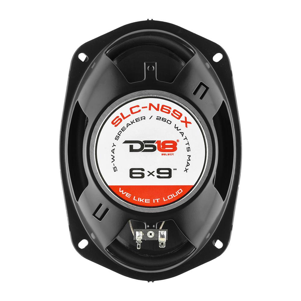 DS18 SLC-N69X SELECT 6x9" 5-Way Coaxial Speaker 260 Watts 4-Ohm.