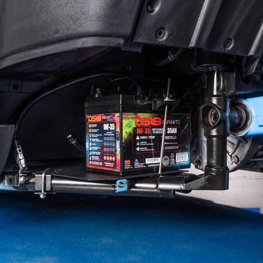 Polaris Slingshot 2020+ Second Battery Mount Kit – Heavy-Duty Auxiliary Battery Tray.