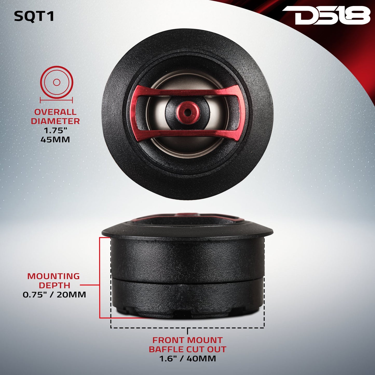 1.3" Multi-Mount PEI Mini Dome Tweeter with 0.8" Voice Coil - SQT1 - product image 9 - AudioSellerz