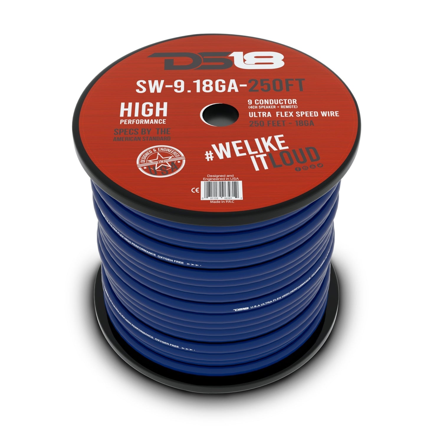 9 X 18-GA Speed Speaker Wire 250 Feet.