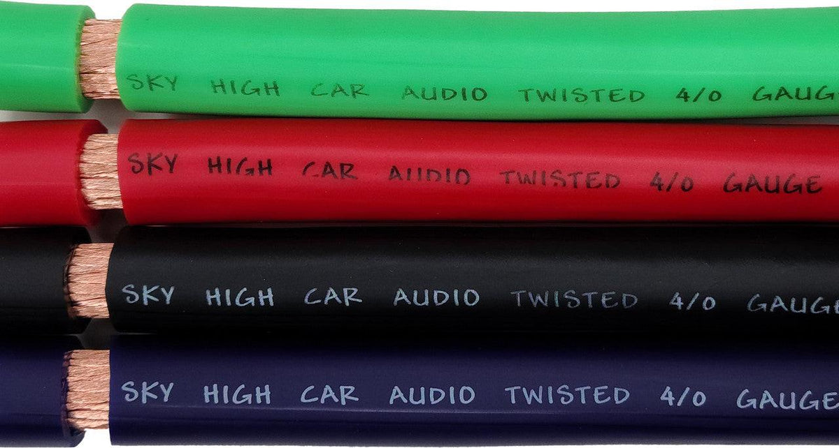 Sky High Car Audio CCA 4/0 XL Gauge 25ft Coil Power Ground Wire - Sold by Audio Sellerz