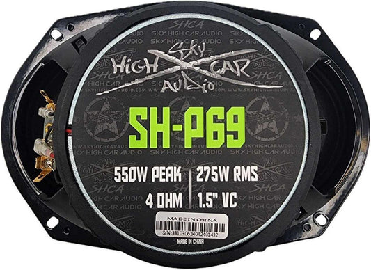 Sky High Car Audio SH-P69 6x9β COAXIAL MID-RANGE LOUDSPEAKER WITH 1" BULLET TWEETER - Audio Sellerz