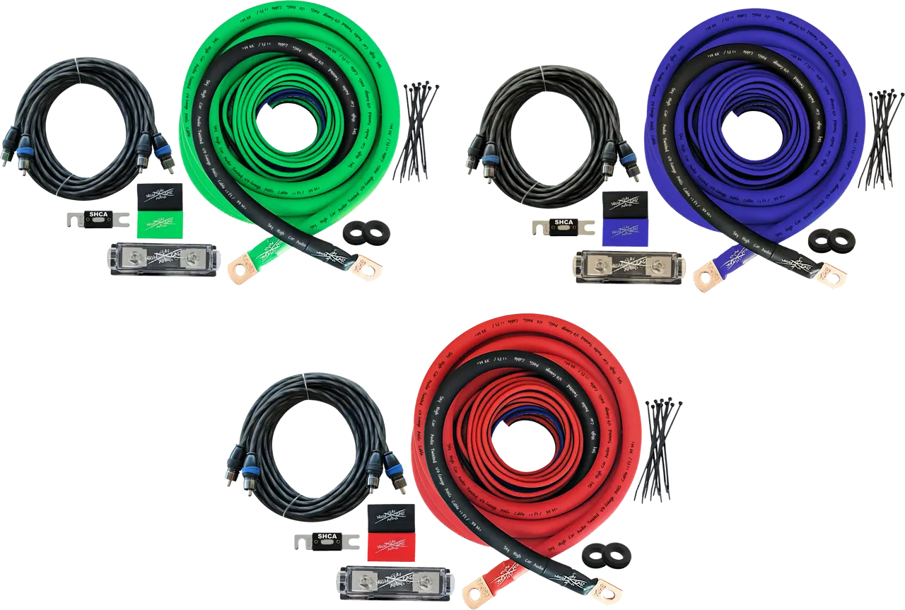 Sky High Car Audio 1/0 CCA Amp Kit.