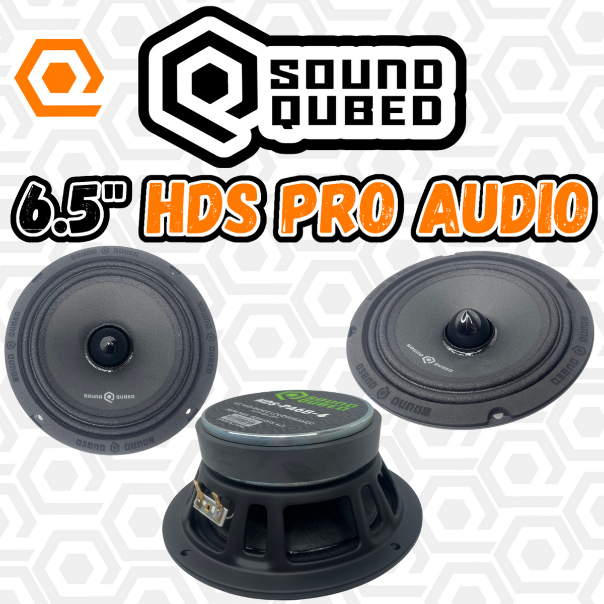 SoundQubed HDS Series Pro Audio Bullet 6.5" Midrange Speaker 4 Ohm 150W RMS Single - Sold by Audio Sellerz