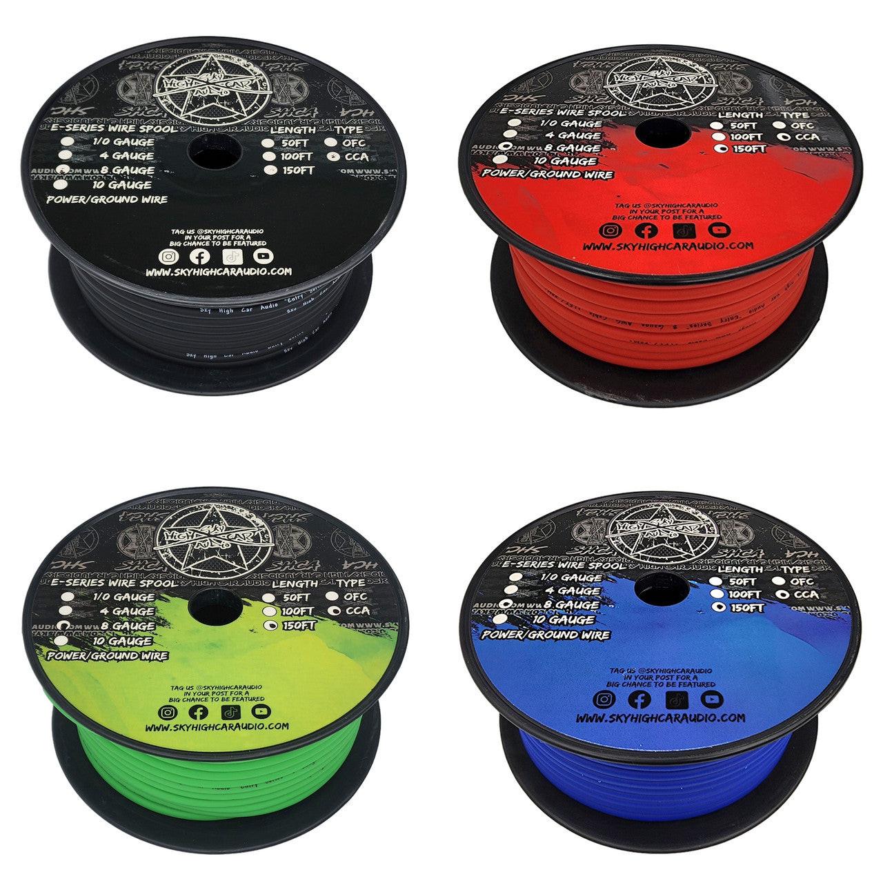 Sky High Car Audio E-Series CCA 8 Gauge - 150ft Spool
