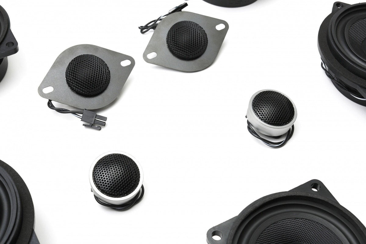 Stage One BMW Speaker Upgrade for E90 Sedan with Individual / High End Audio.