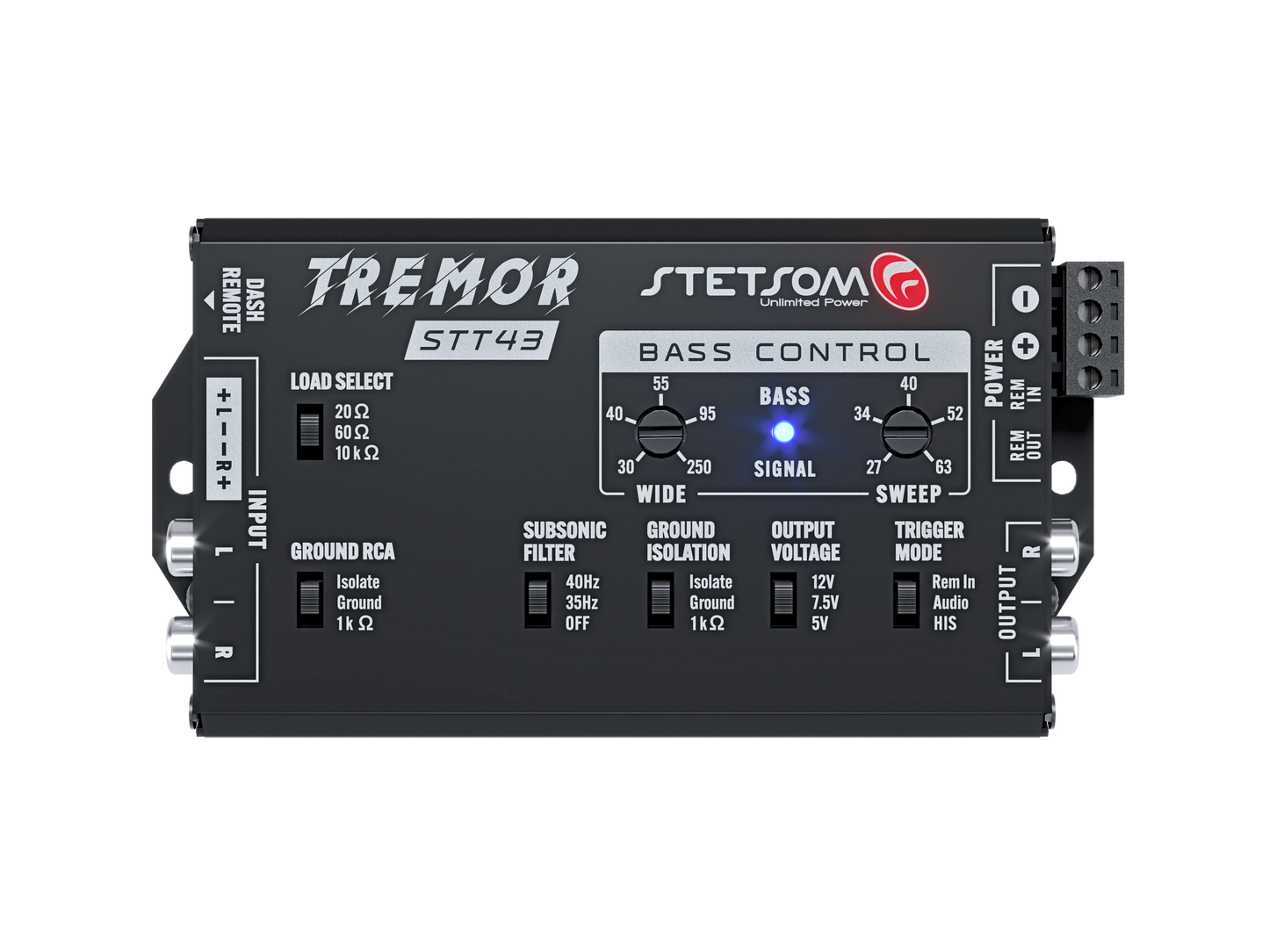 Stetsom STT43 Tremor Pro Bass Restoration Processor with Bass Knob - Audio Sellerz