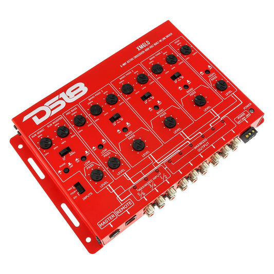 6-Way Active Crossover with Remote Gain Control.