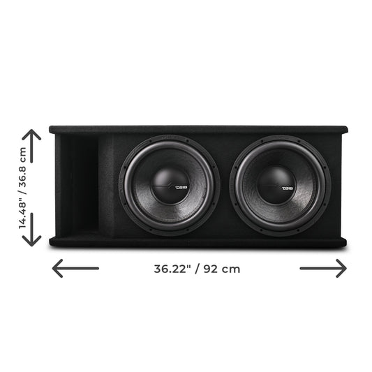 Dual 12" Loaded Subwoofer Ported Enclosure With ZR12.2 1600 Watts Rms.