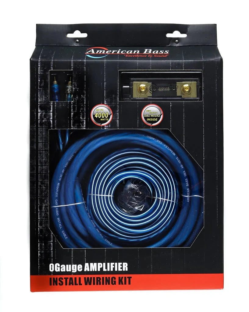 American Bass 0 Gauge Amp Kit (CCA) - Audio Sellerz