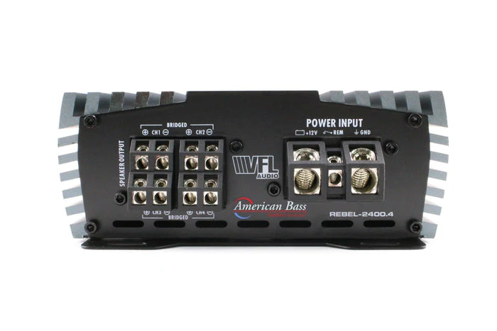American Bass VFL REBEL 2400.4 4 Channel Amplifier – 2400W Max Class D - Audio Sellerz