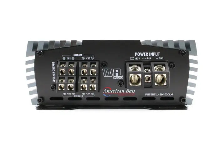 American Bass VFL REBEL 2400.4 4 Channel Amplifier – 2400W Max Class D - Audio Sellerz
