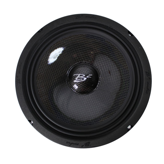 B2 Audio 8" Carbon Fiber Marine, Motorcycle, Powersports, 4-Ohm Shallow Mount Speakers, Sold in pairs RAGE8CFM.