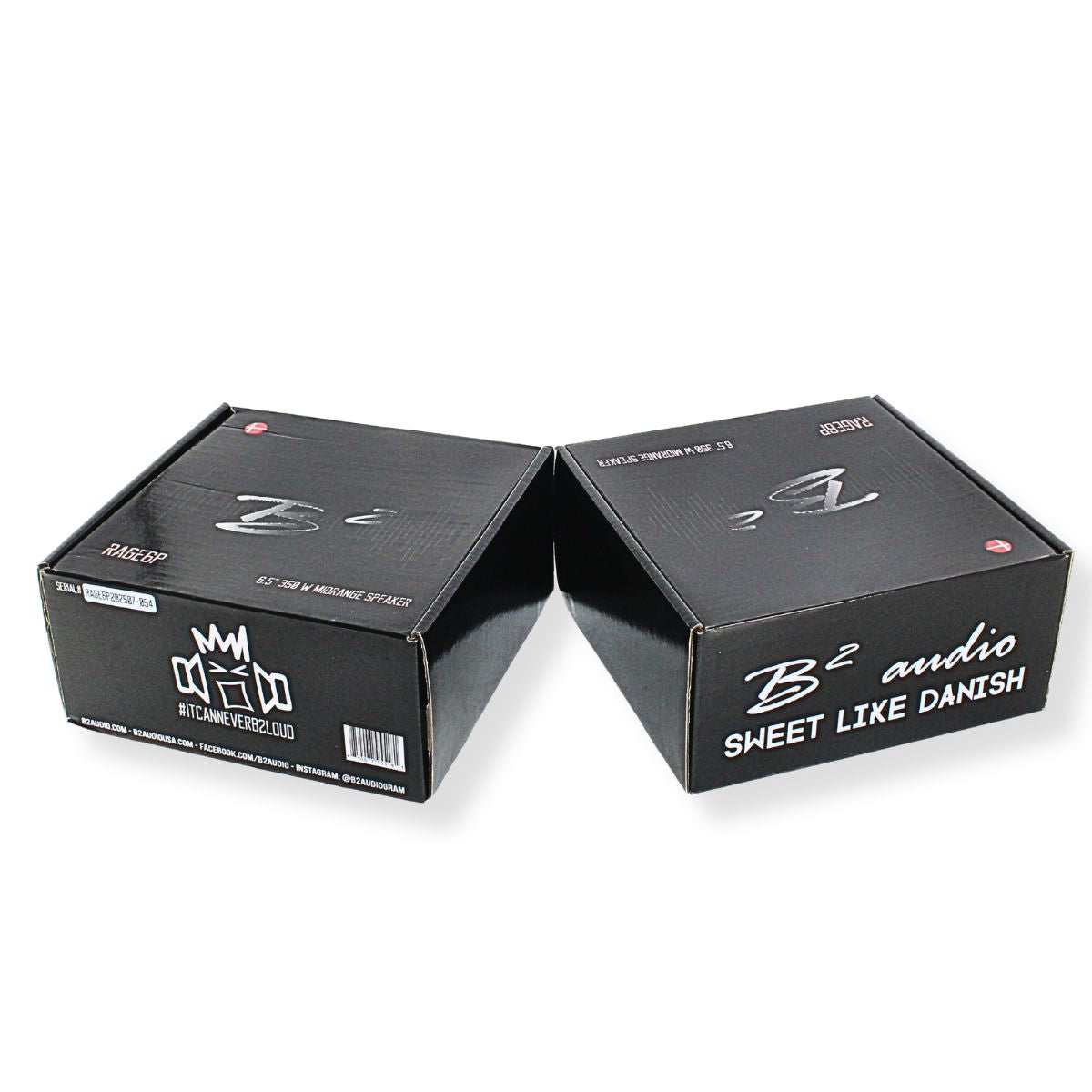 B2 Audio 6.5" Midrange Speakers B2-RAGE6P-V2 175W RMS 4 Ohm Pair
