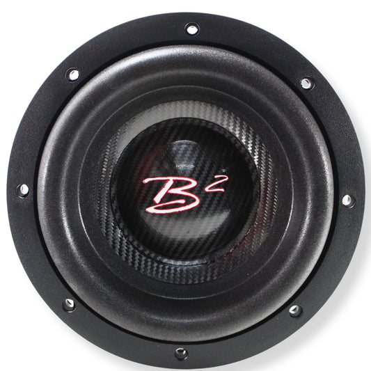 B2 Audio RAMPAGE Series 8" Dual 1-Ohm 2" Voice Coil 1000 Watt RMS Subwoofer.