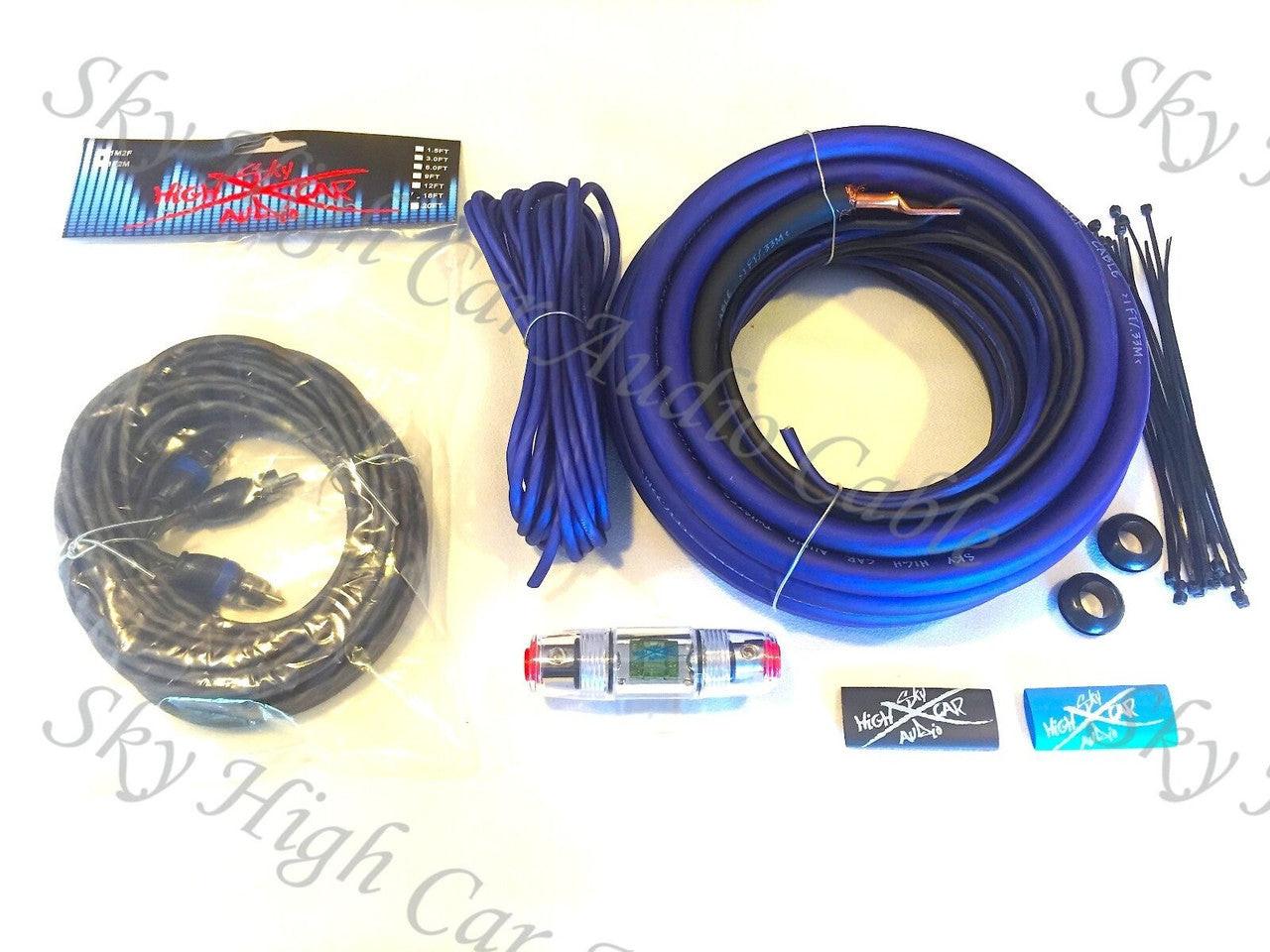 Sky High Car Audio 4 OFC Amp Kit - Audio Sellerz