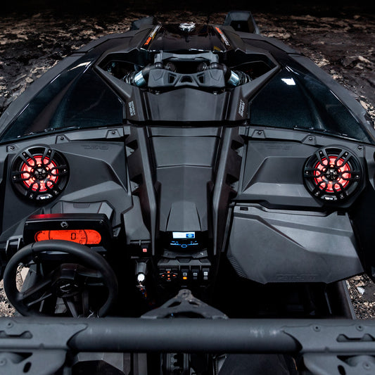Can-Am Maverick X3 Dashboard Empty Panel for 6.5" Speaker.