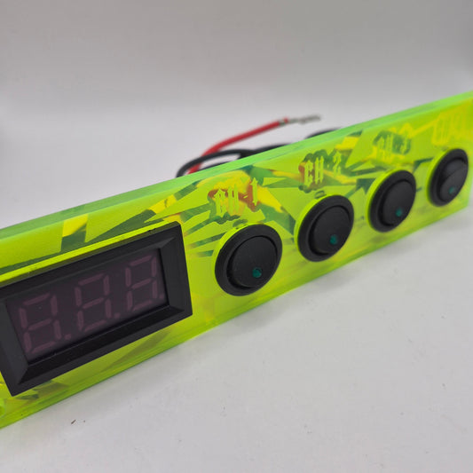 Switch Panel with Voltmeter - Audio Sellerz