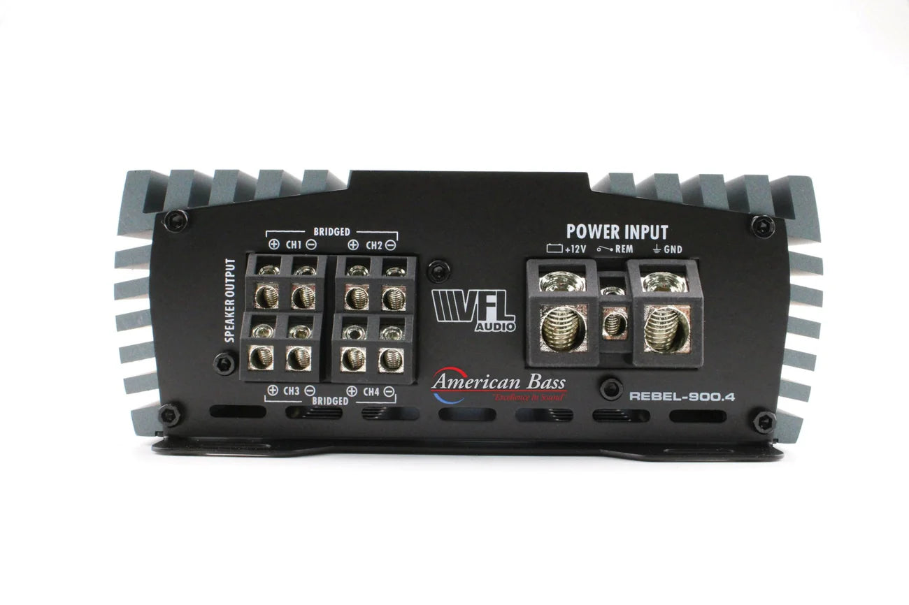American Bass VFL REBEL 900.4 4 Channel Amplifier – 880W RMS Class D - Audio Sellerz