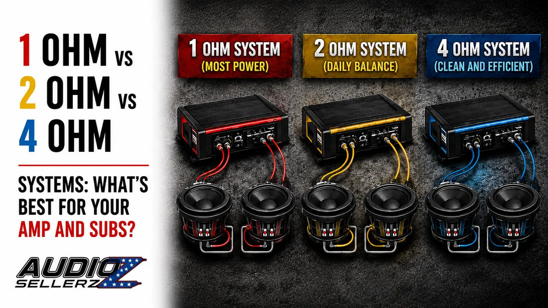 1 Ohm vs 2 Ohm vs 4 Ohm Systems What’s Best for Your Amp and Subs
