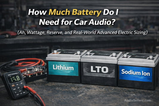 How Much Battery Do I Need for Car Audio? (Ah, Wattage, Reserve, and Real-World Advanced Electric Sizing)