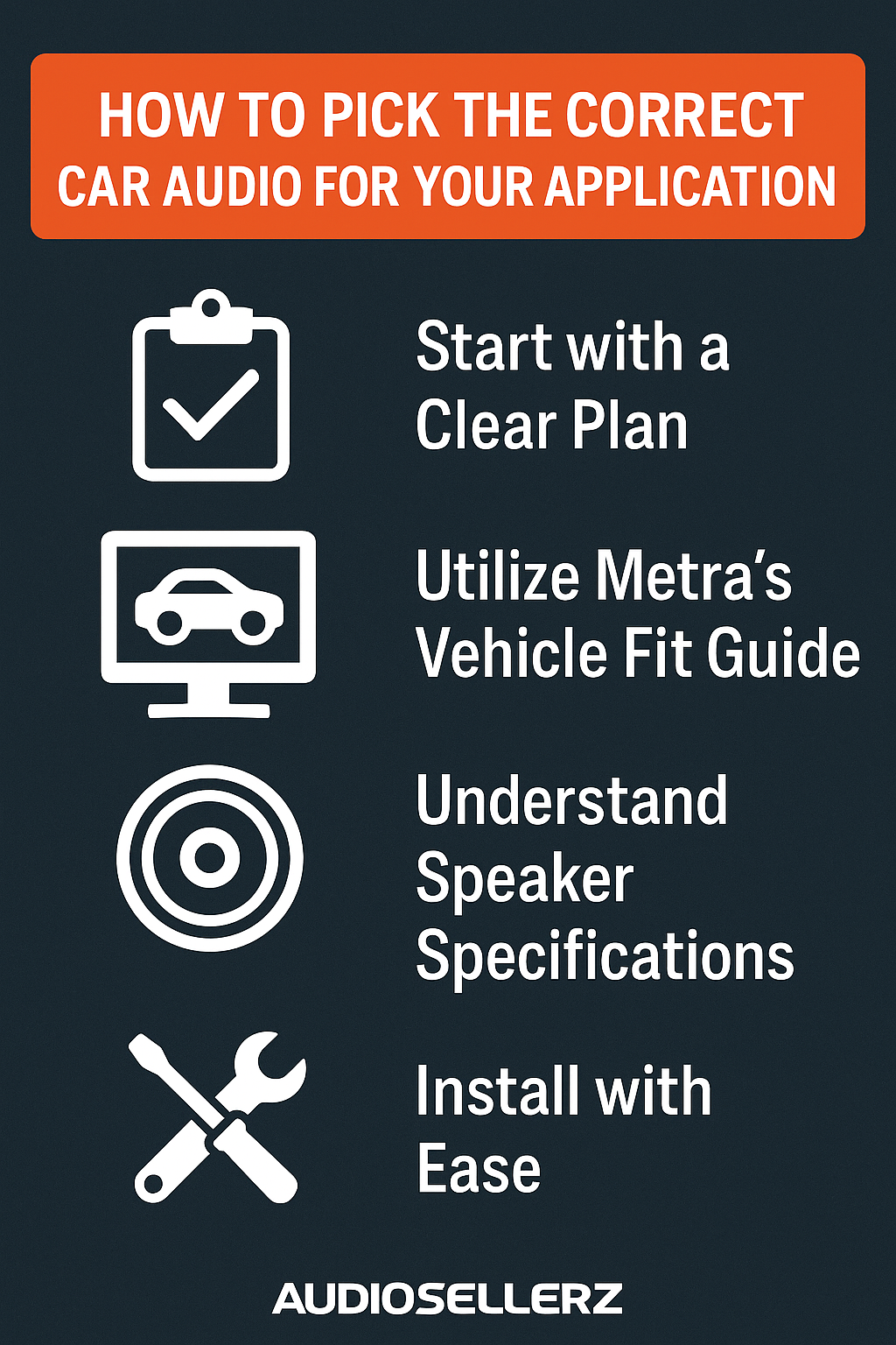How to Pick the Correct Car Audio for Your Application  (A comprehensive guide for AudioSellerz.com readers)