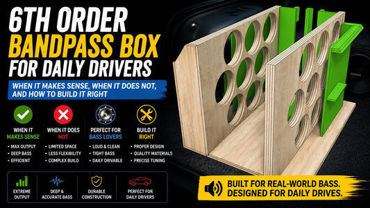 6th Order Bandpass Subwoofer Box for Daily Drivers - When It’s Worth It, When It Isn’t, and How to Get It Right (Audio Sellerz Guide)